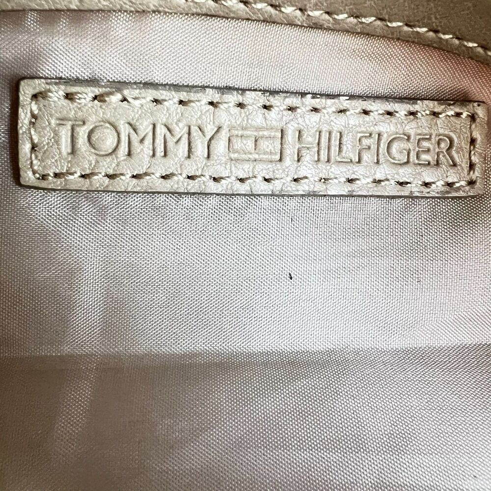 Tommy Hilfiger Striped Canvas Shoulder Bag Beige Coastal Preppy Boho - Picture 6 of 16
